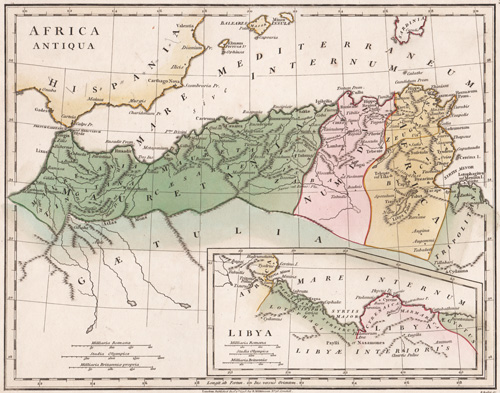 Africa Antiqua (Inset map of Libya) 1808